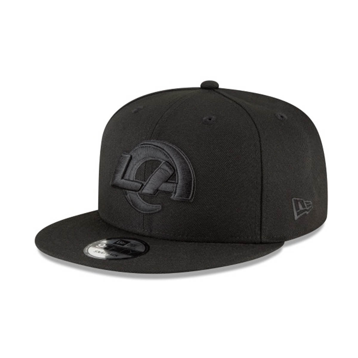 Basic Black on Black 9FIFTY 'Los Angeles Rams' Snapback Hat -