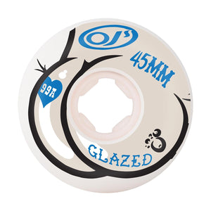 45mm Lil Dough Butts Mini Chubbies White 99a OJ Wheels (45MM)