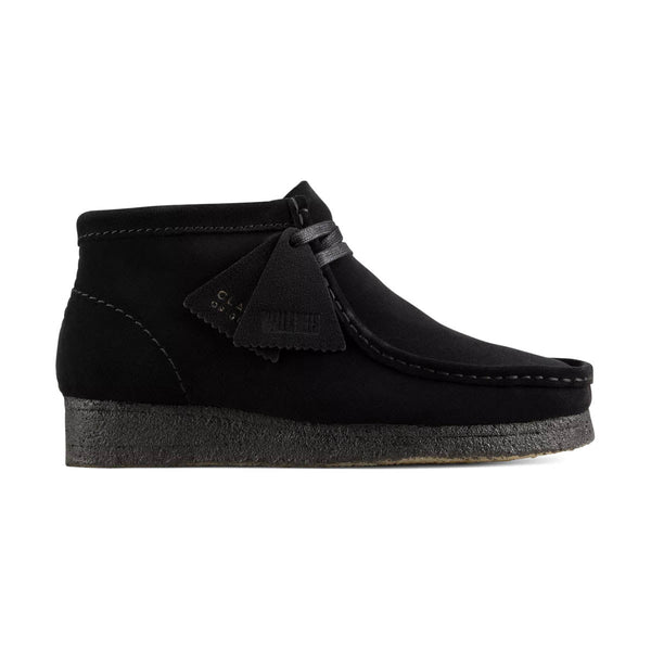 Shop Clarks Wallabee Boot Black Suede Men's Shoes - | Millennium Shoes