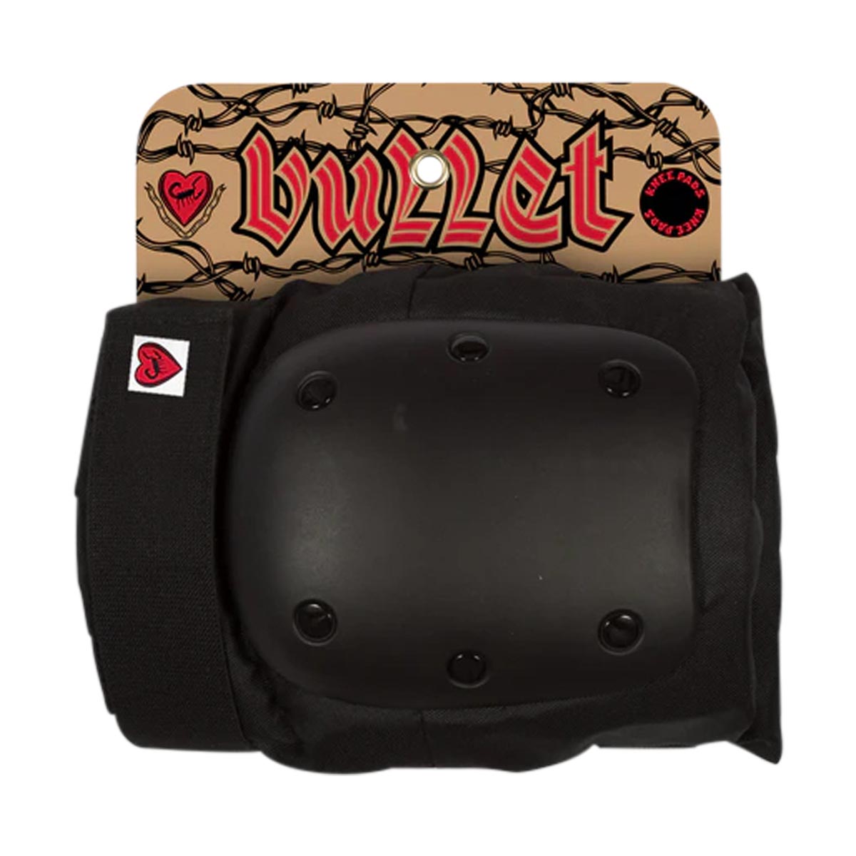 Black Knee Pad Med Bullet (M) - Skate Accessories