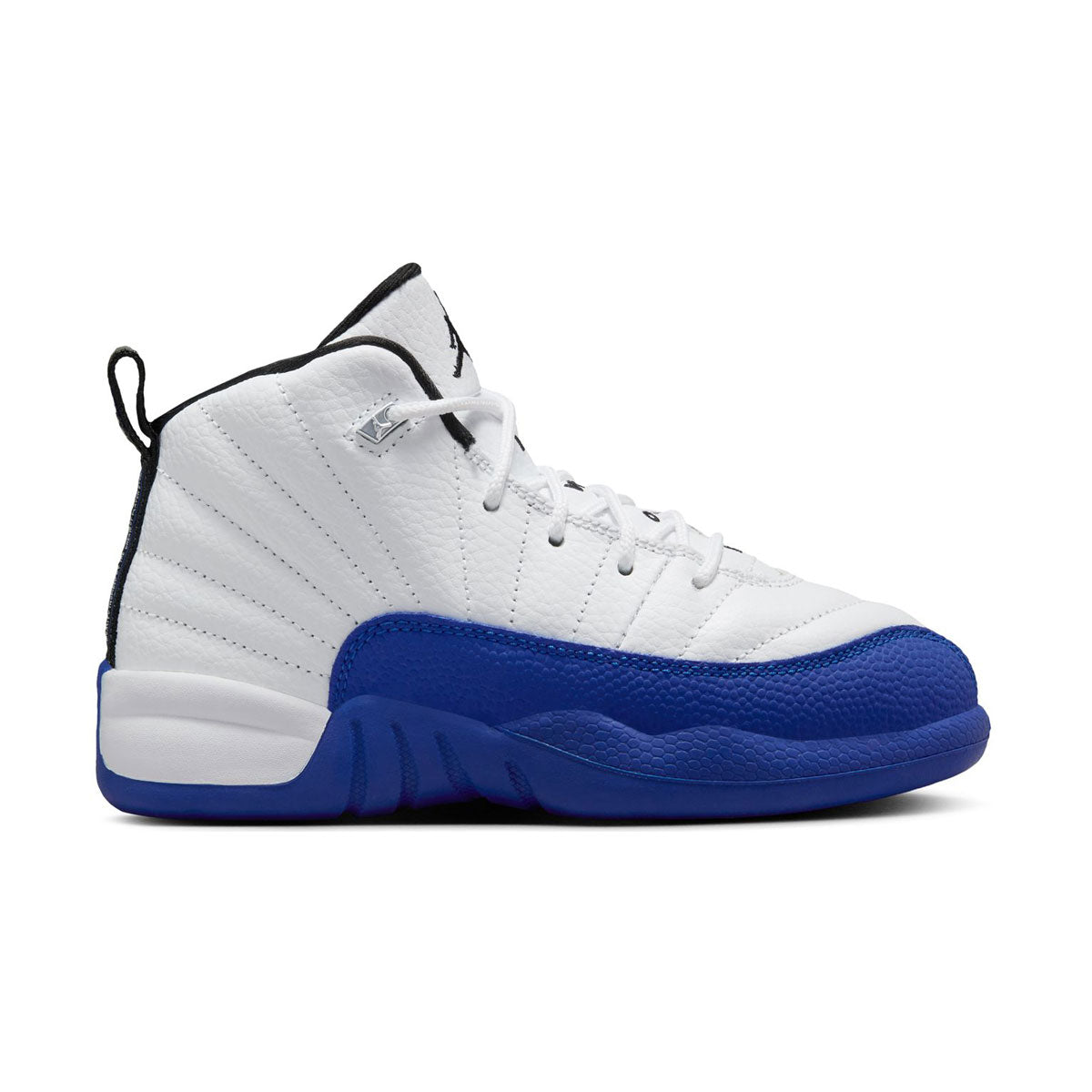 Jordan 12 Retro 'White & Game Royal' Little Kids' Shoes -