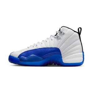 Air Jordan 12 Retro 'White & Game Royal' Big Kids' Shoes