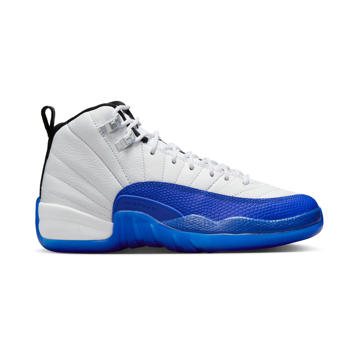 Air Jordan 12 Retro 'White & Game Royal' Big Kids' Shoes -