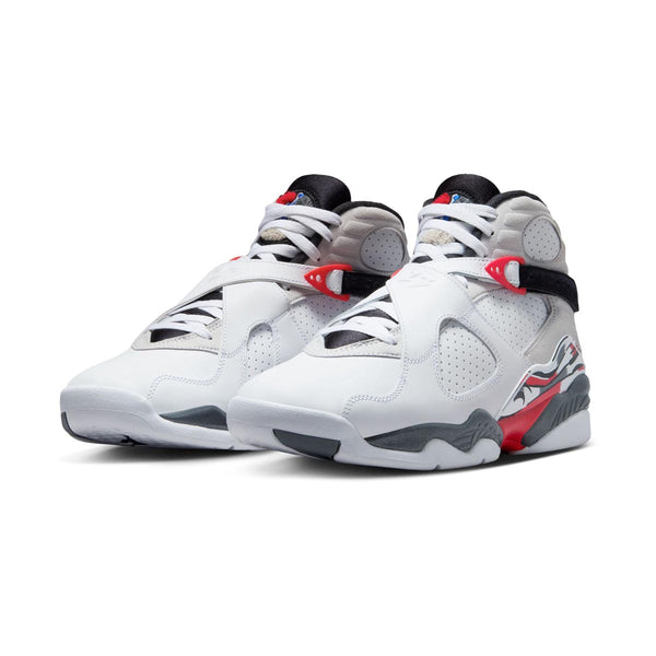 Shop Air Jordan 8 Retro 'White and True Red' Men's Shoes