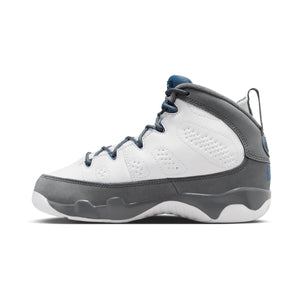 Air Jordan 9 Retro 'Flint Grey and French Blue' Little Kids' Shoes