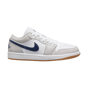 Air Jordan 1 Low 'Midnight Navy Blue Gray Neutral' Men's Shoes