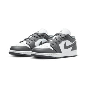 Air Jordan 1 Low 'Grey White' Big Kids' Shoes