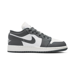 Air Jordan 1 Low 'Grey White' Big Kids' Shoes