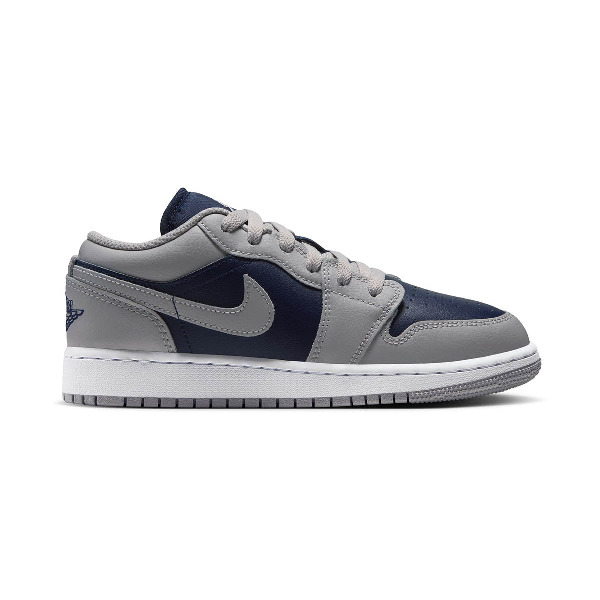 Air Jordan 1 Low 'Tech Gray College Navy' Big Kids' Shoes -