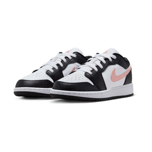 Air Jordan 1 Low 'White Black Rust Pink' Big Kids' Shoes