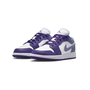 Air Jordan 1 Low 'Dusty Amethyst White and Purple' Big Kids' Shoes