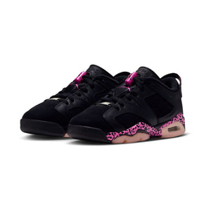 Air Jordan 6 Retro Low 'Black Fierce Pink' Big Kids' Shoes