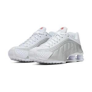Nike Shox R4 'White Metallic Silver' Women's Shoes