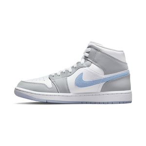 Air Jordan 1 Mid 'Wolf Grey Aluminum' Women's Shoes