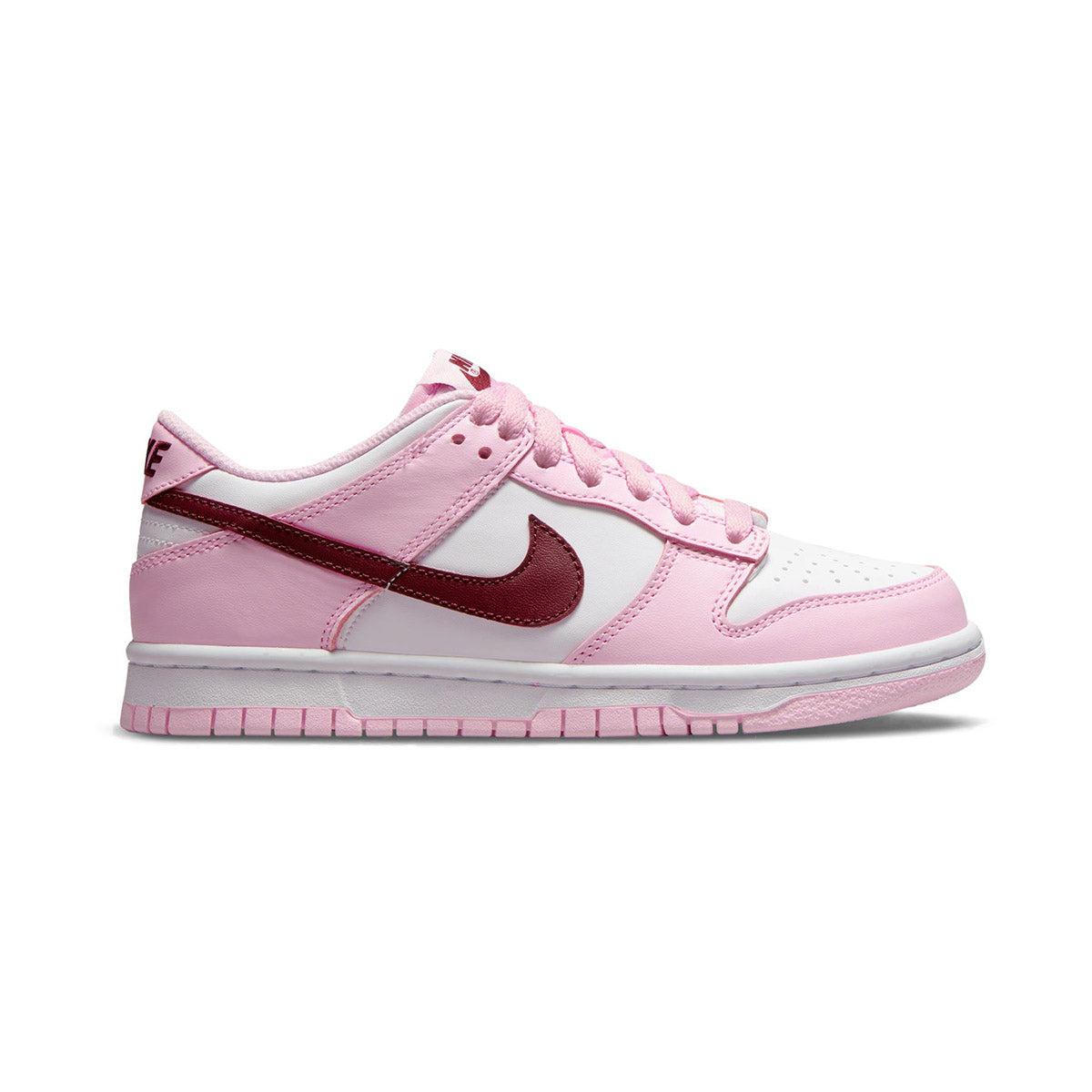 Nike Dunk Low 'Pink Foam Red White' Big Kids' Shoes - Big Kids Shoes (3.5Y - 7Y): Shoes for Teens