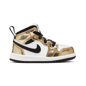 Jordan 1 Mid SE 'Metallic Gold Black White' Baby/Toddler Shoes
