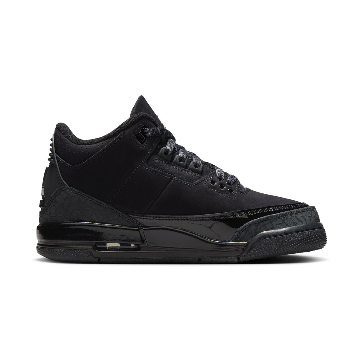 Air Jordan 3 Retro 'Black Cat' Big Kids' Shoes -