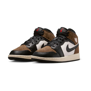 Air Jordan 1 Mid 'Black Palomino' Big Kids' Shoes