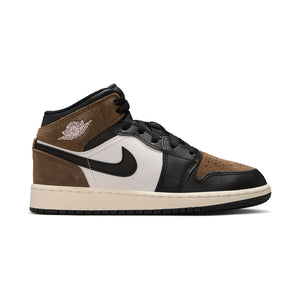 Air Jordan 1 Mid 'Black Palomino' Big Kids' Shoes