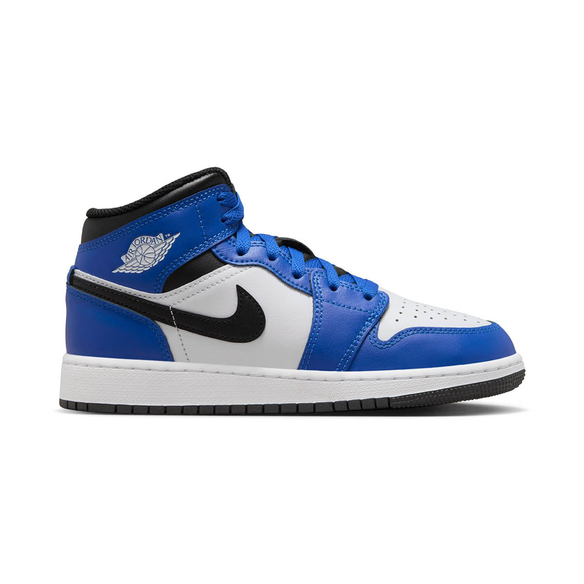 Air Jordan 1 Mid 'Game Royal White Black' Big Kids' Shoes -