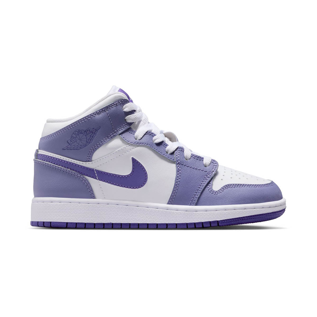 Air Jordan 1 Mid 'Dusty Amethyst' Big Kids' Shoes -