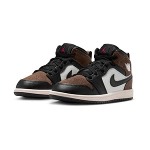 Jordan 1 Mid 'Black Palomino' Little Kids' Shoes