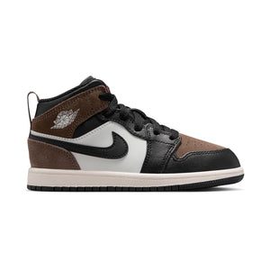 Jordan 1 Mid 'Black Palomino' Little Kids' Shoes