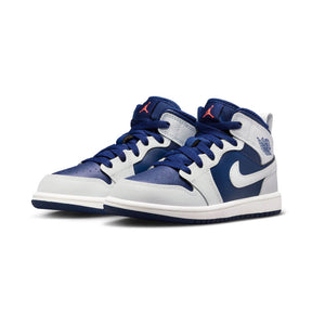 Jordan 1 Mid 'Blue Void' Little Kids' Shoes
