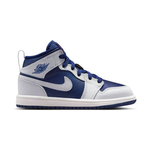 Jordan 1 Mid 'Blue Void' Little Kids' Shoes