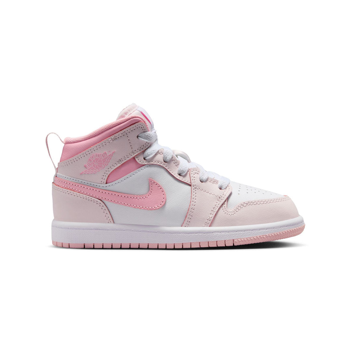 Jordan 1 Mid 'Pearl Pink White' Little Kids' Shoes - Jordan 1 Retro Mid