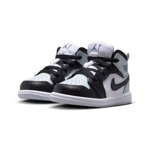 Jordan 1 Mid 'Black Aura Squadron Blue' Baby/Toddler Shoes
