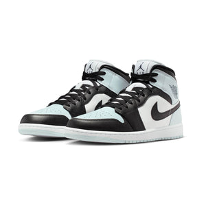 Air Jordan 1 'Black Aura Squadron Blue' Mid Men's Shoes