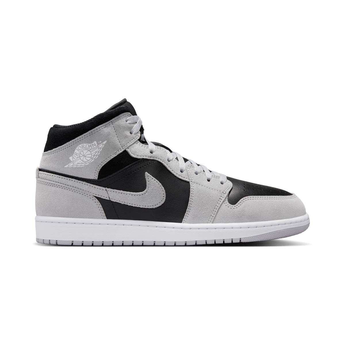 Air Jordan 1 Mid 'Light Smoke Grey Black' Men's Shoes -
