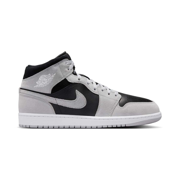 Shop Air Jordan 1 Mid 'Light Smoke Grey Black' Men's Shoes
