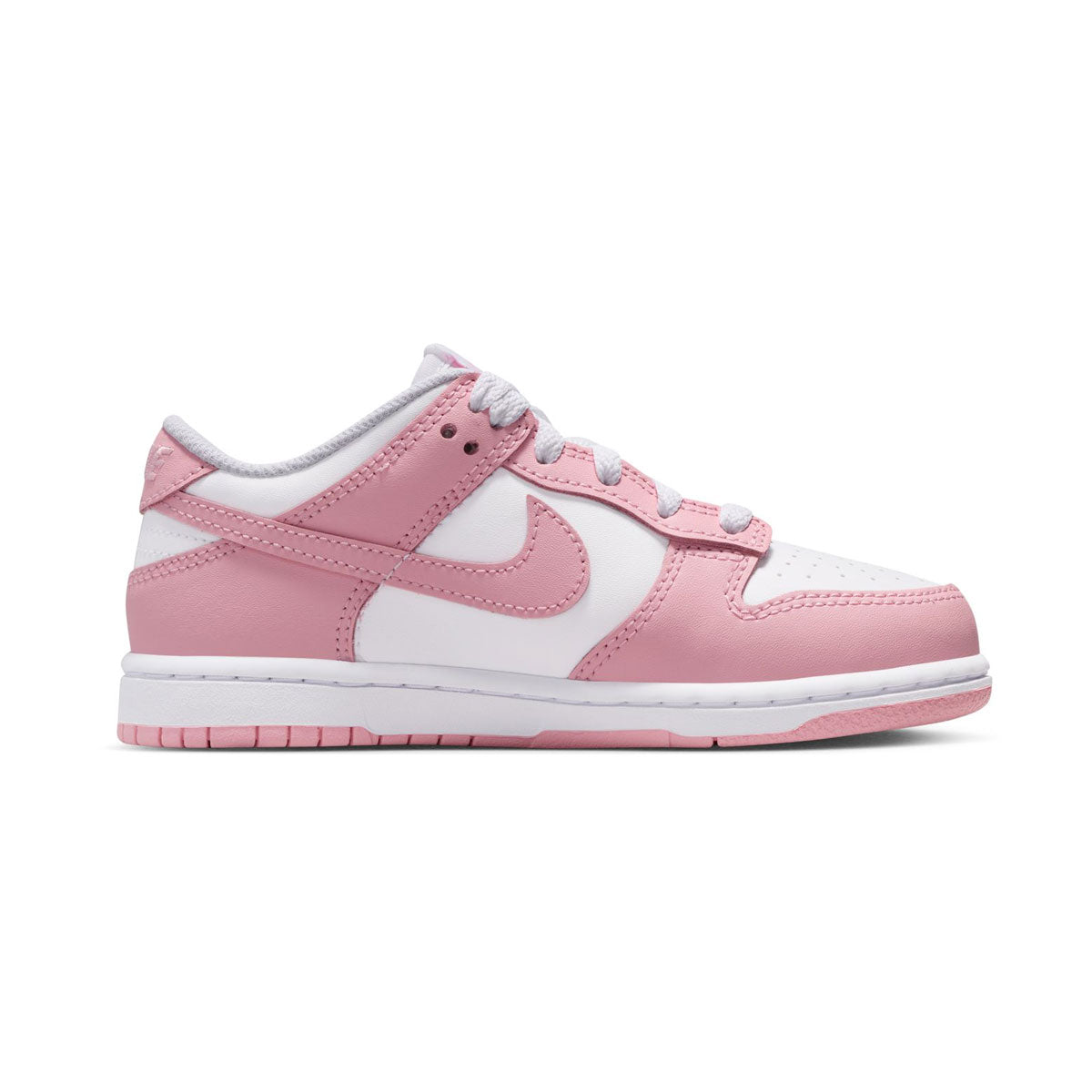 Nike Dunk Low 'White Medium Soft Pink' Little Kids' Shoes -