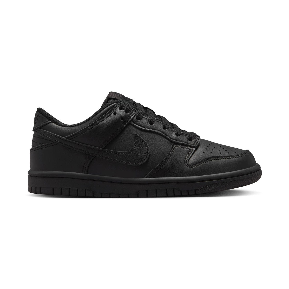 Nike Dunk Low 'Triple Black' Big Kids' Shoes -