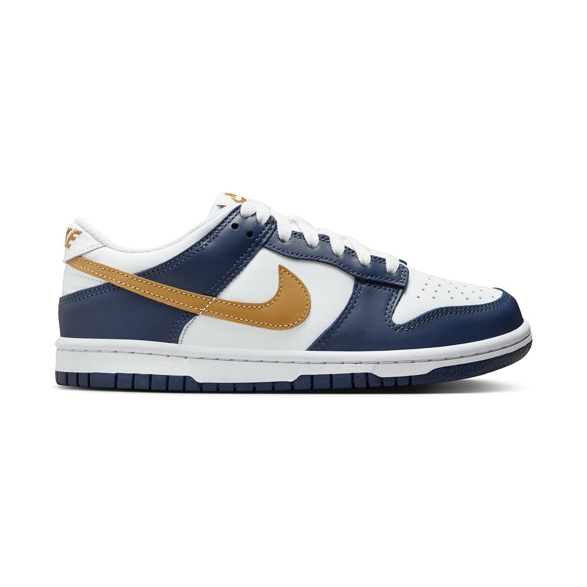 Nike Dunk Low Midnight Navy Wheat' Big Kids' Shoes -