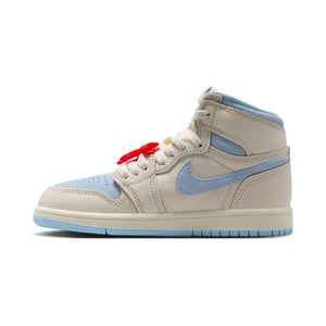 Jordan 1 Retro High OG 'Pale Ivory Psychic Blue' Little Kids' Shoes