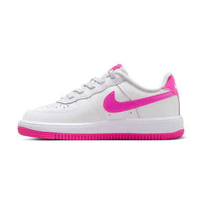 Nike Force 1 Low EasyOn 'White Laser Fuchsia' Little Kids' Shoes