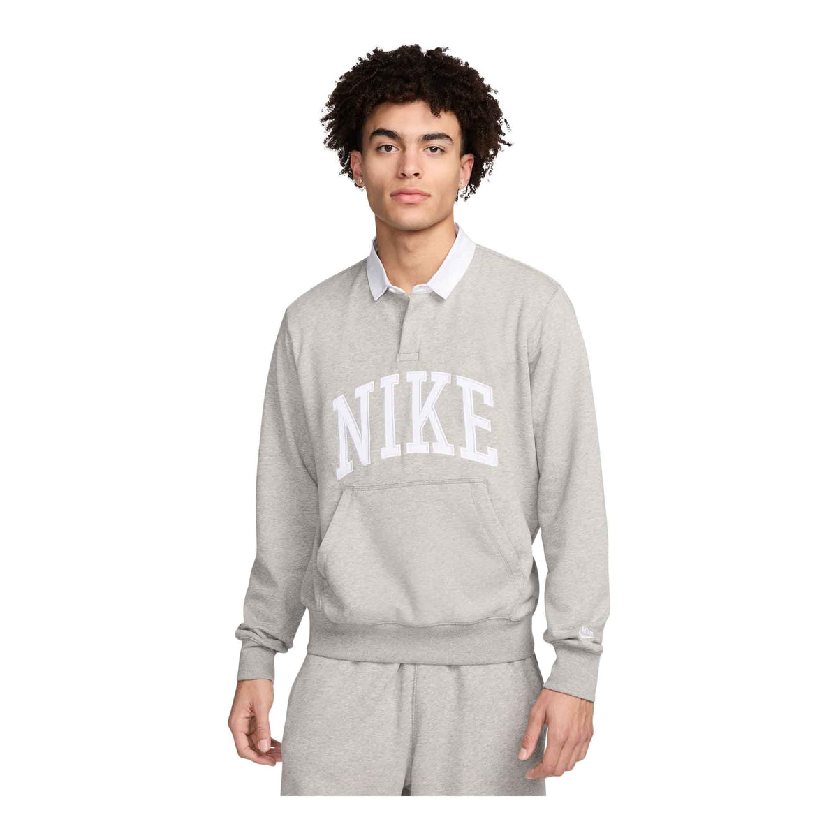 Nike Club Fleece Men's Long-Sleeve Fleece Polo - Sweats & Fleece