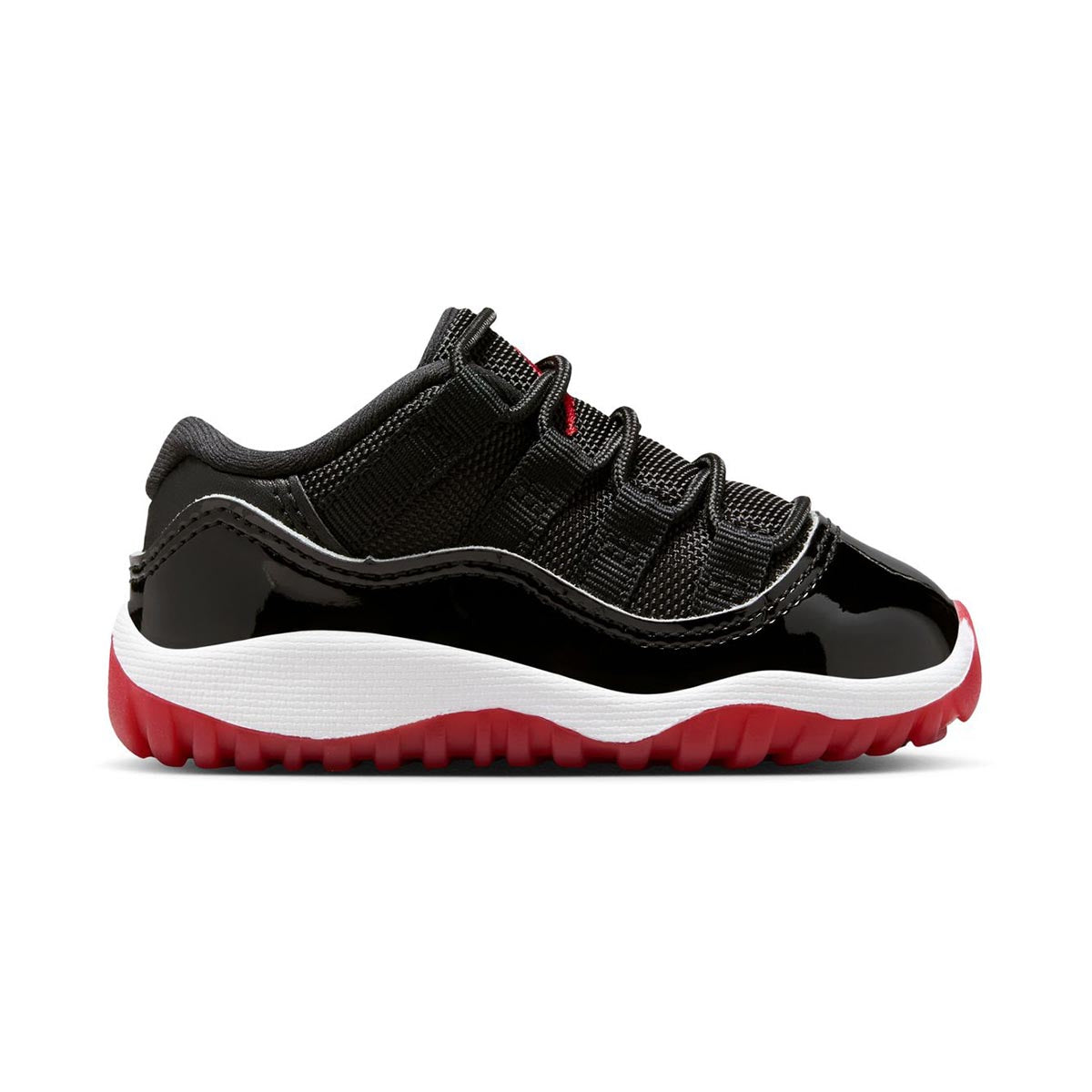 Jordan 11 Retro Low 'Bred 2025' Baby/Toddler Shoes -