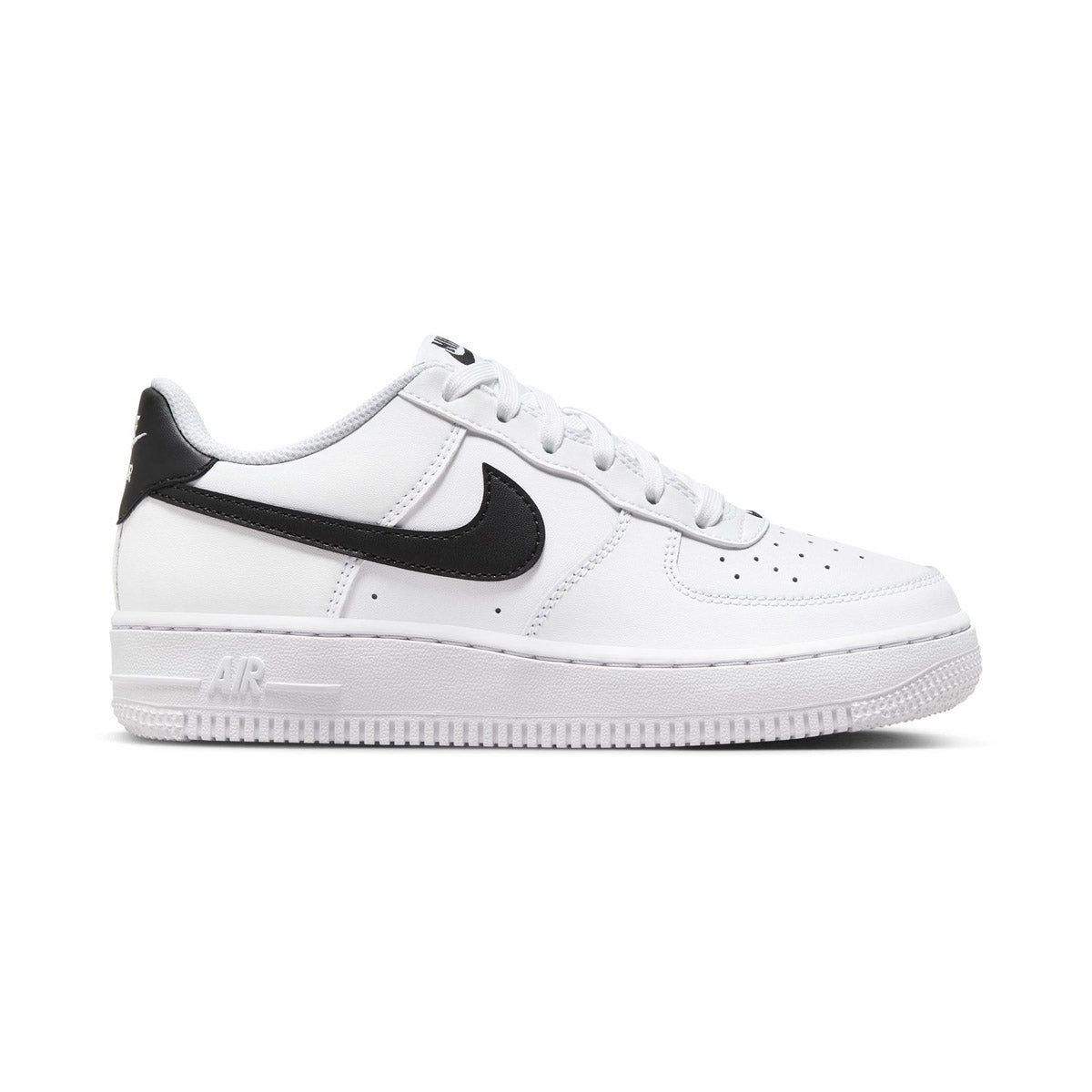 Nike Air Force 1 'White Black' Big Kids' Shoes -