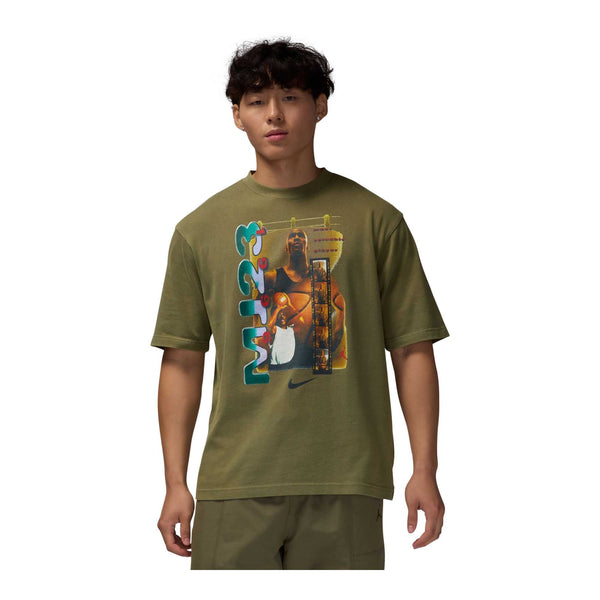 【MODERNIF】Your Full Short Sleeve T-Shirt WMNS Air Jordan O/S S/S Graphic Tee 'Off Noir|HJ0190-045|Top