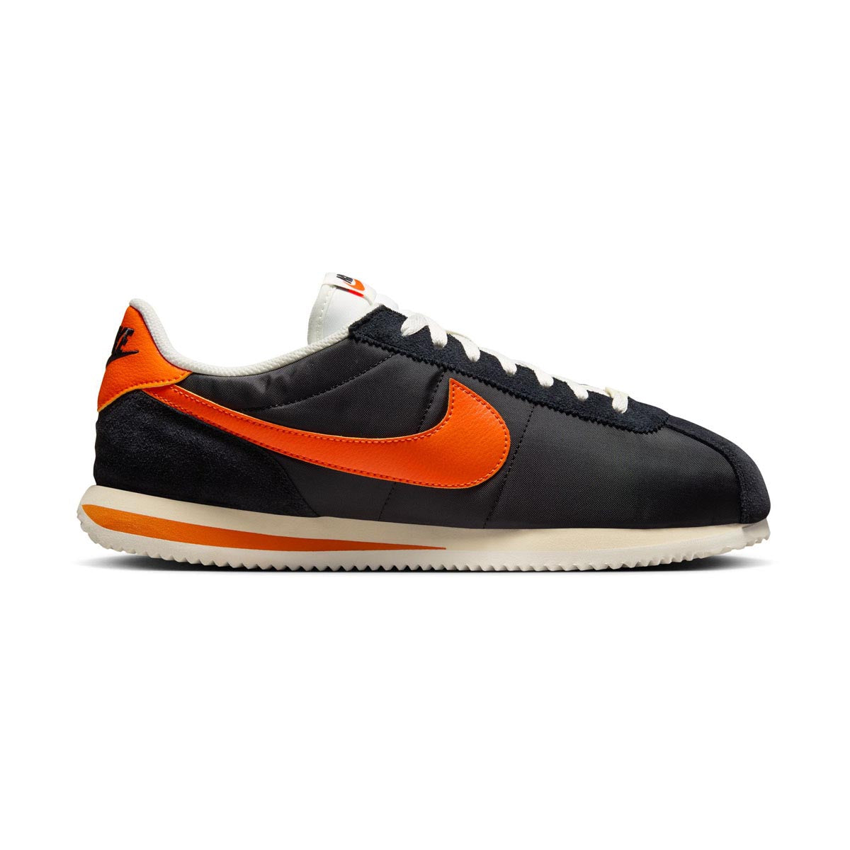 Nike Cortez Textile 'Black Sail Safety Orange' Men's Shoes -