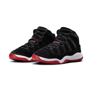 Jordan 11 Retro 'Bred Velvet' Little Kids' Shoes