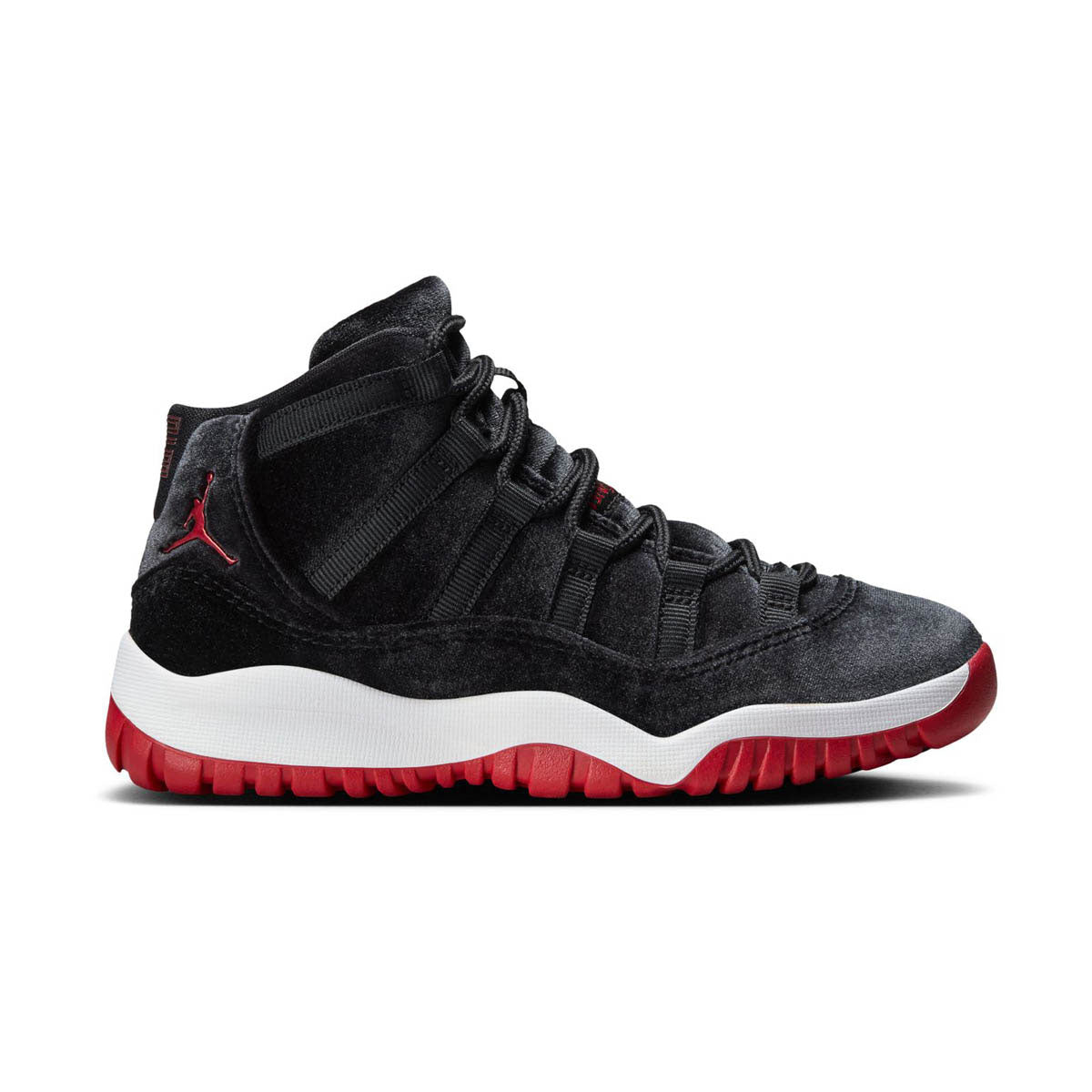 Jordan 11 Retro 'Bred Velvet' Little Kids' Shoes -