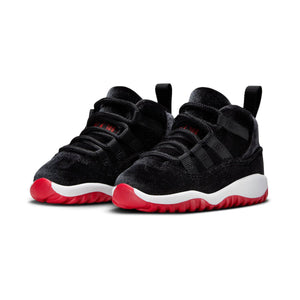 Jordan 11 Retro 'Bred Velvet' Baby/Toddler Shoes