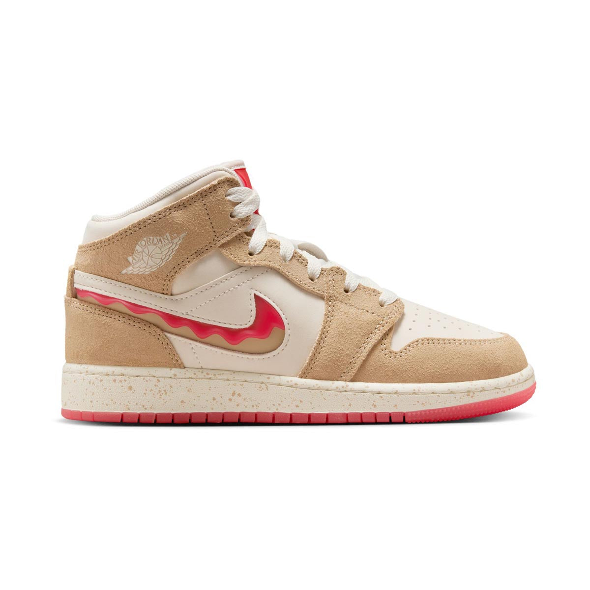 Air Jordan 1 Mid SE 'Peanut Butter & Jelly' Big Kids' Shoes - KIDS' SALE