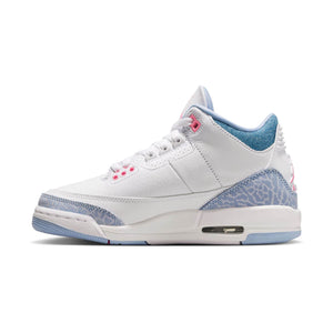 Air Jordan 3 Retro 'White Cobalt Bliss' Big Kids' Shoes