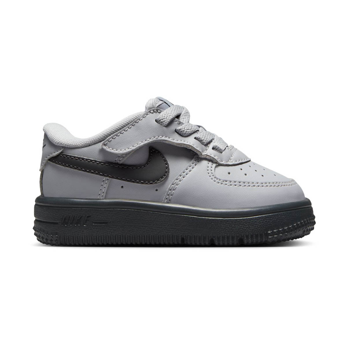 Nike Force 1 Low EasyOn 'Dark Smoke Grey' Baby/Toddler Shoes - White Basketball Shoes
